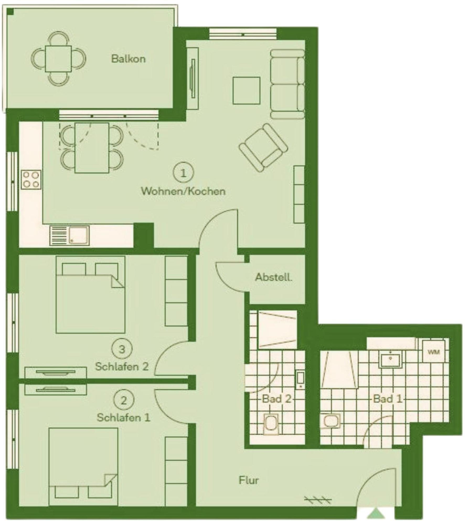 Apartment "Usedomer Luft" Garz  エクステリア 写真